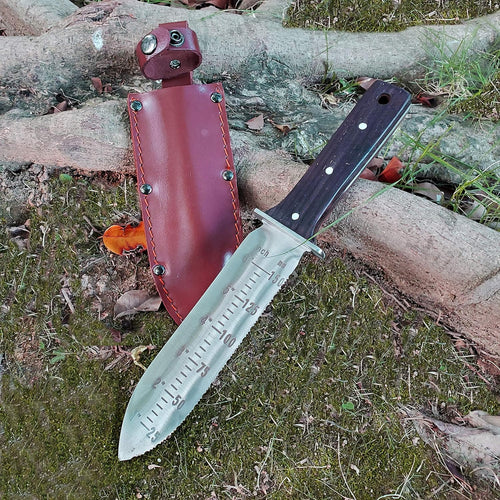 Professional Hori Hori Garden Knife with Leather Sheath