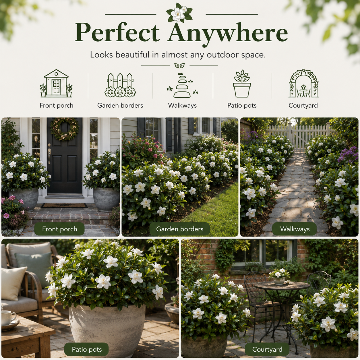 Heirloom White Gardenia Seeds