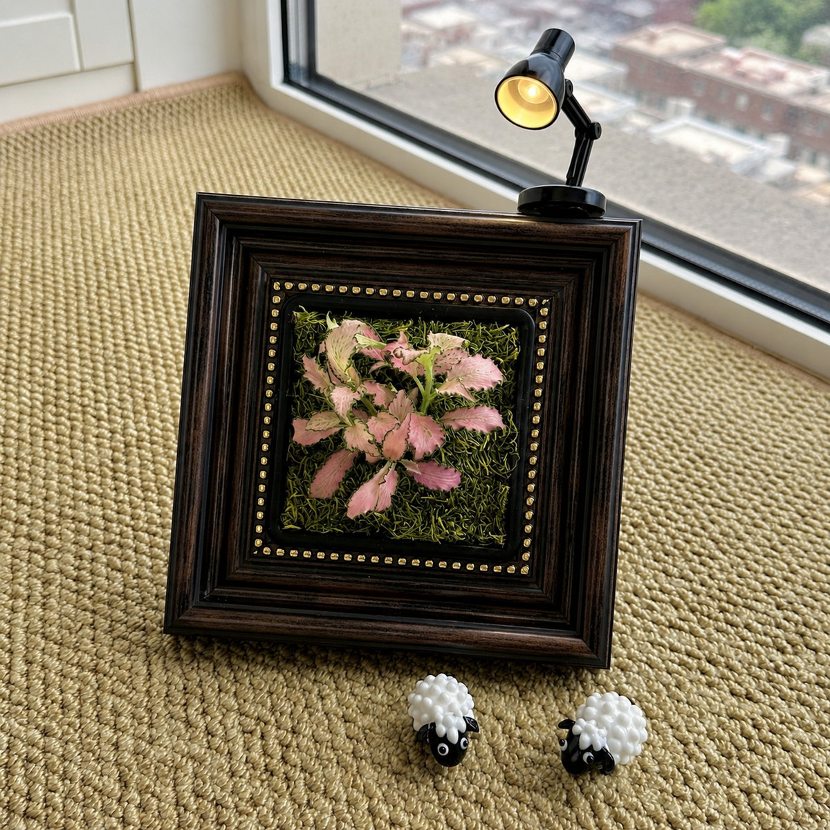 Living Garden Frame Kit – Indoor Plant Display with Grow Light