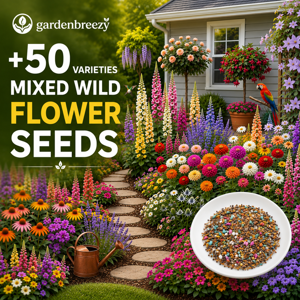 Mixed Wild Flower Seeds  • gardenbreezy