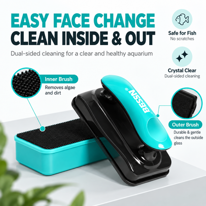 AquaGlide™ Magnetic Aquarium Glass Cleaner