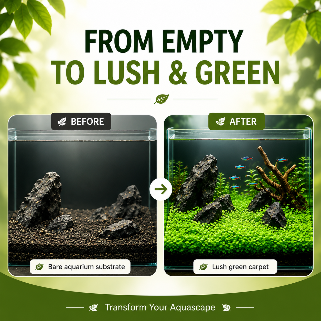 Mini Leaf Aquarium Carpet Seeds
