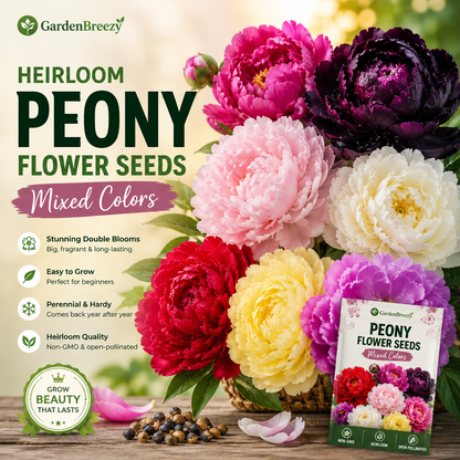 Heirloom Peony Flower Seeds