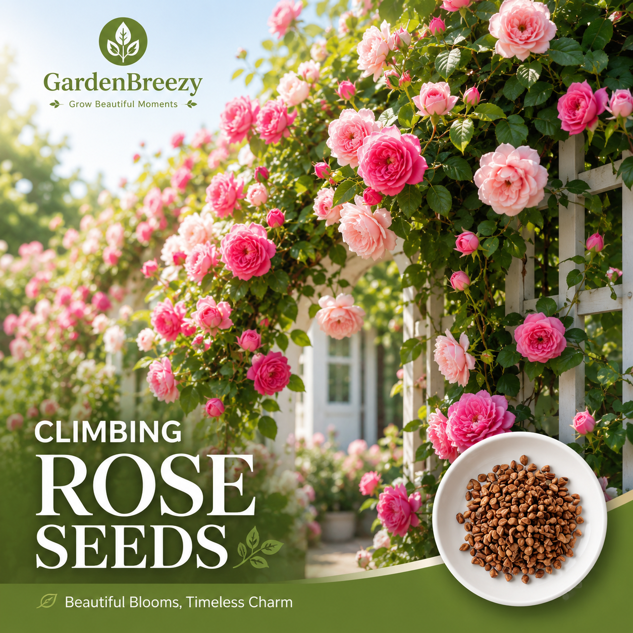 Royal Climbing Rose Seeds • gardenbreezy