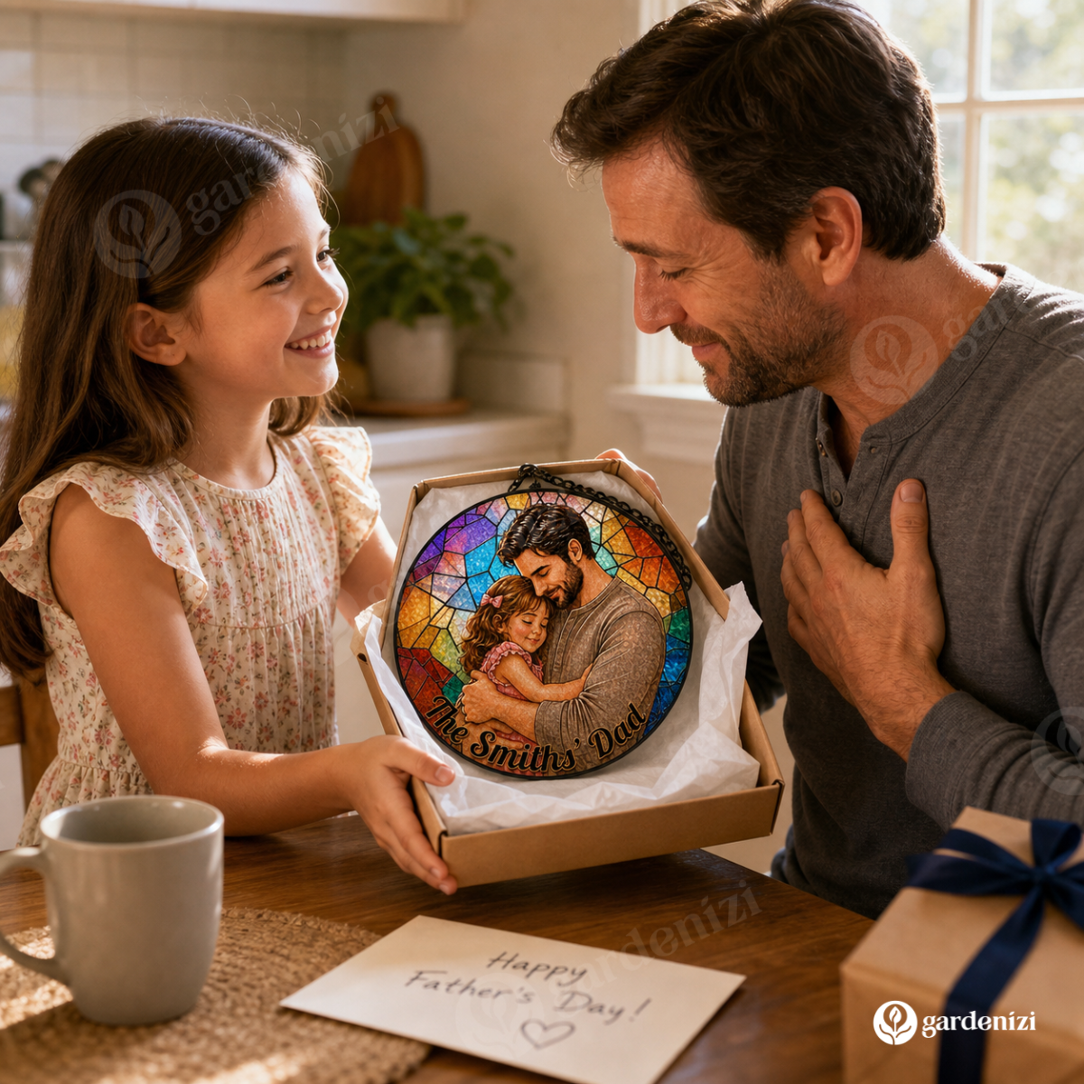 Heartfelt Personalized Dad Gift • Gardenbreezy