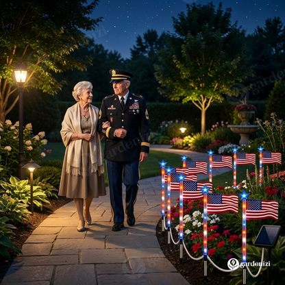 Sovereign Stars & Stripes Path Lights • Gardenbreezy