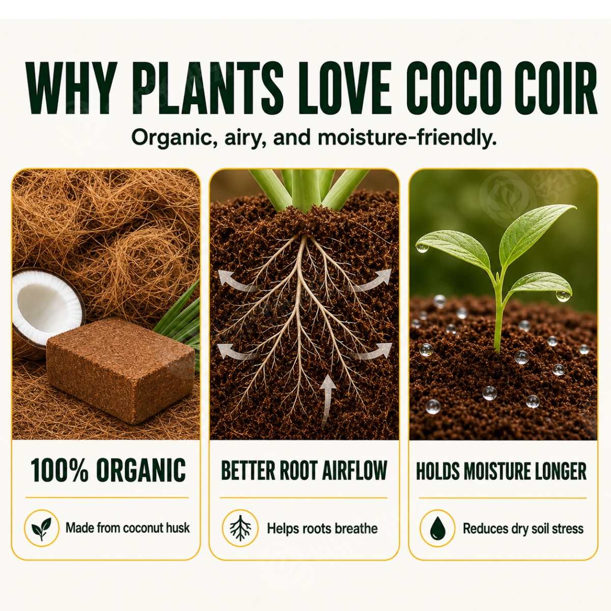 Organic Coconut Coir • gardenbreezy