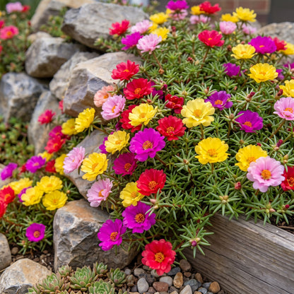 Moss Rose Seeds (Mix) • gardenbreezy