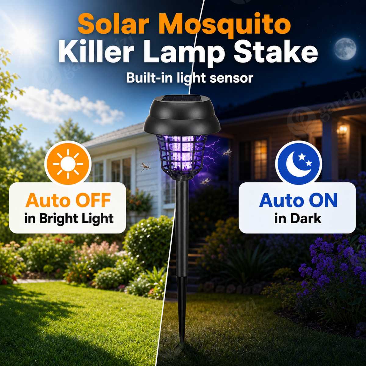 Solar Mosquito Zapper Light • Gardenbreezy