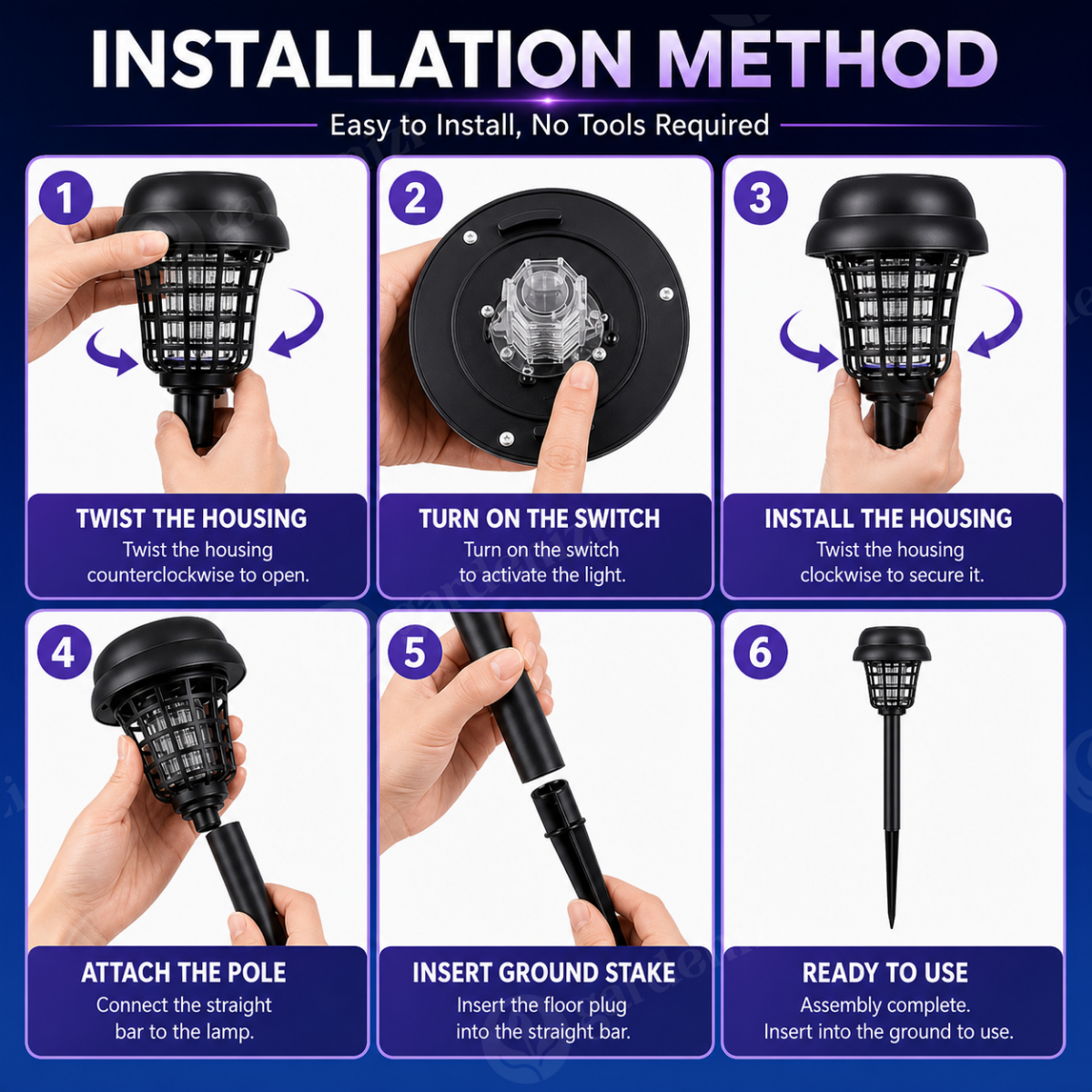 Solar Mosquito Zapper Light • Gardenbreezy