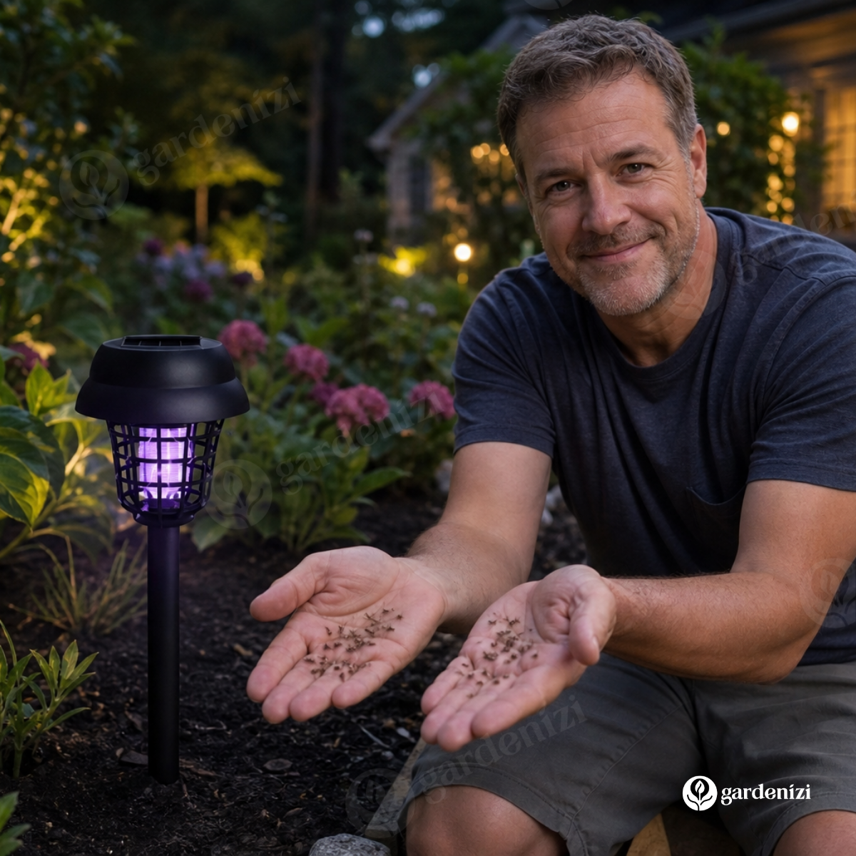 Solar Mosquito Zapper Light • Gardenbreezy