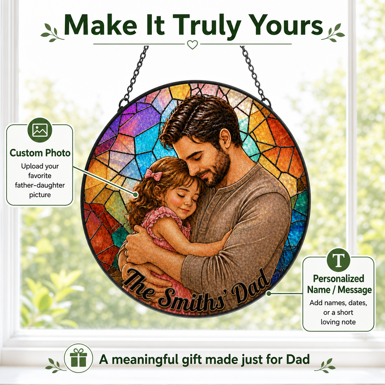 Heartfelt Personalized Dad Gift • Gardenbreezy